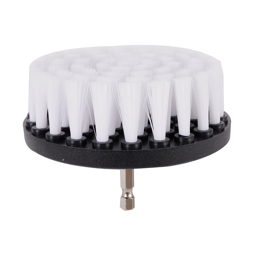 1Pcs 4in Soft Drill Brush Car Soft Brush Drill Kit Attachment For Cleaning Carpet & Leather And Upholstery Car Soft Brush Kits