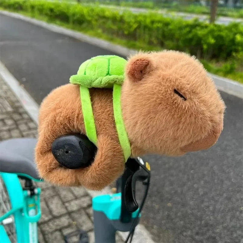Capybara Clap Circle Toys  Capybara Plush Hand Ring Wristband Kawaii Stuffed Animal Doll Curtains Bicycle Party Decor Kids Gift