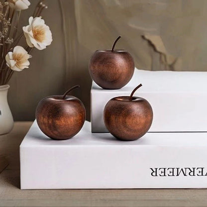3/1Pcs Wooden Apple Shaped Essential Oil Diffuser Fragrance Diffuser Suitable For Home Bathroom Car Decoration