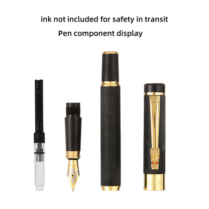 1 Pc Scrub Metal Pen, Lridium Tip Medium size 0.5mm, Office School Students for Men and Women Daily Writing Best Fountain Pen,