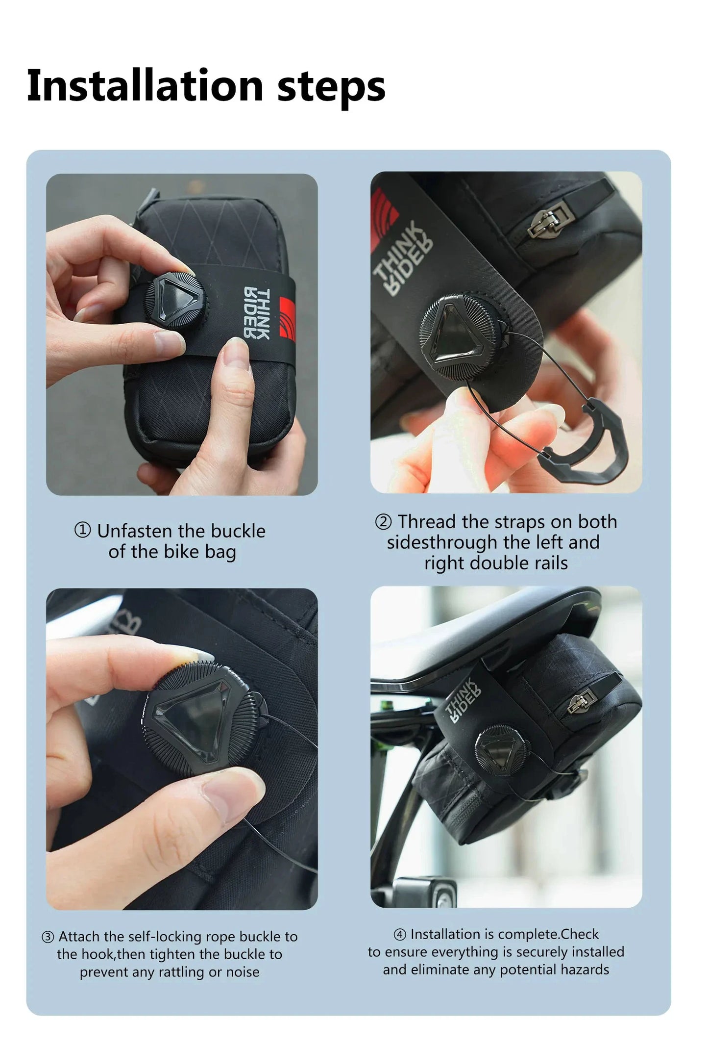 0.5L Mini Reflective Bicycle Saddle Bag Portable MTB Road Bike Tool Kit Repair Cycling Accessories
