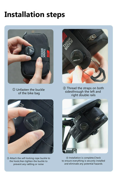 0.5L Mini Reflective Bicycle Saddle Bag Portable MTB Road Bike Tool Kit Repair Cycling Accessories
