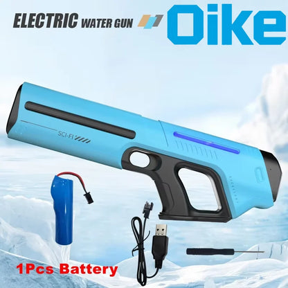 Electric Water Gun Toy for Adults Powerful Automatic Suction Water Blaster Summer Gift Beach Pool Garden Game Outdoor Fun Toy