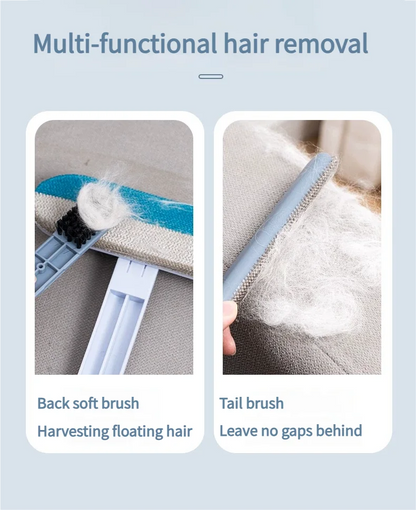 Pet Hair Removal Set Tool Reusable Static Removal Gloves Double-Sided Grooming Gloves Remove Dog Cat Hair Carpets Sofa Cleaner