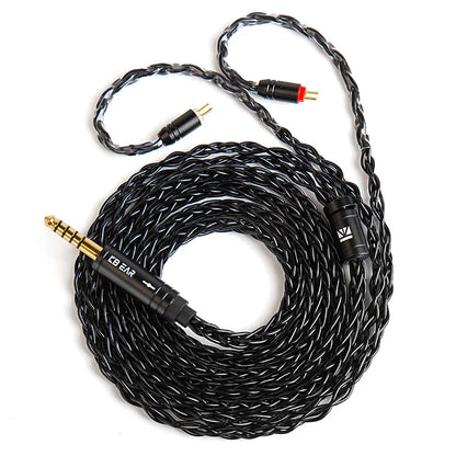 KBEAR ST12plus Earphone Cable 2m 8 Core 4N OFC Silver-plated Upgraded Cable 3.5/4.4mm MMCX/0.78mm 2Pin for CCZ KB03 KS1