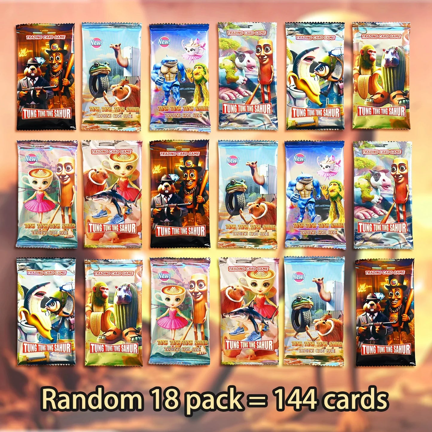 Italian Brainrot Collection Cards Trading Cards Game Card Battle Carte Toystung Sahur Tralalero Tralala For Fans Children Gift