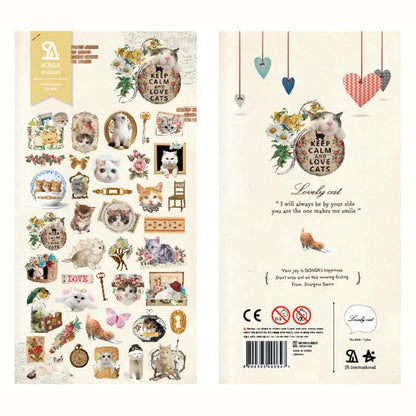 Korean Brand Suatelier Collection Daily Food Vlog Stickers DIY Scrapbooking Journey Diary Stationery Stickers Supplies