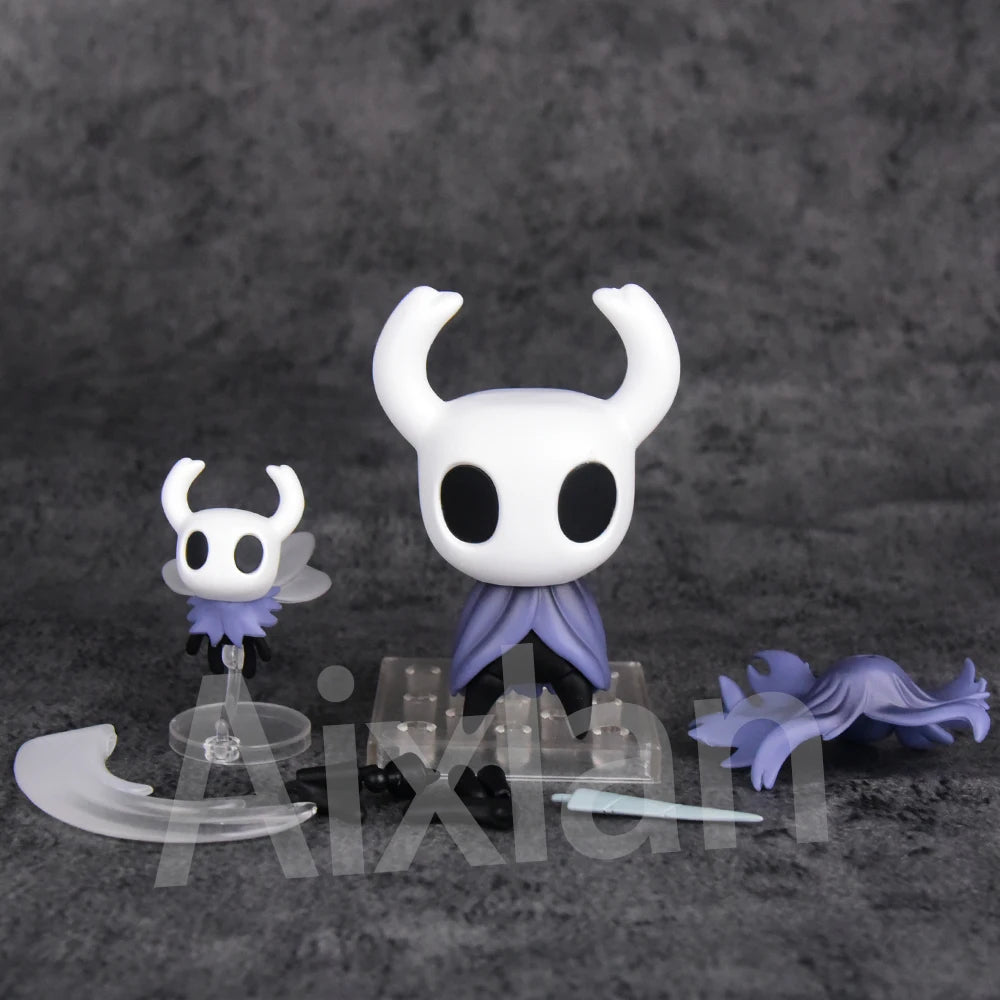 Aixlan 2PCS SET Hollow Knight Figure Cute Edition 10CM Hornet Hollow Knight PVC Action Figure AmineToy Gift Collectible Figurine