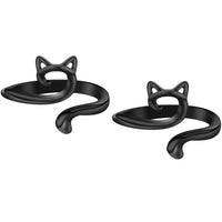 2Pcs Black Cat