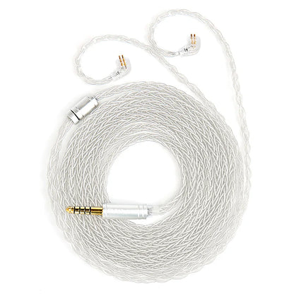 KBEAR ST12plus Earphone Cable 2m 8 Core 4N OFC Silver-plated Upgraded Cable 3.5/4.4mm MMCX/0.78mm 2Pin for CCZ KB03 KS1