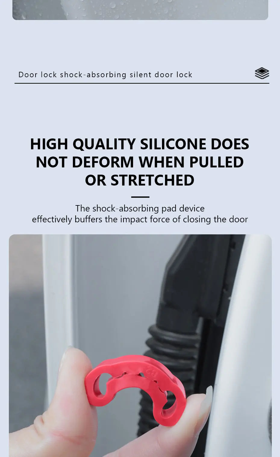 4pcs Car Door Shock Absorber Universal Car Door Buckle Soundproof Deadener Damper Cushion Anti-Vibration Buffer Pad