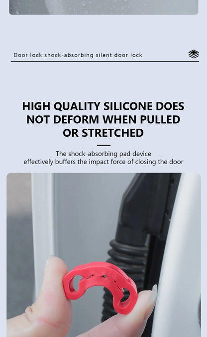 4pcs Car Door Shock Absorber Universal Car Door Buckle Soundproof Deadener Damper Cushion Anti-Vibration Buffer Pad