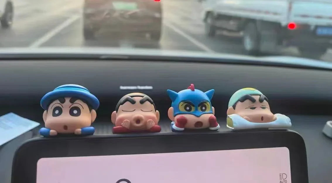 New Crayon Shin-Chan Blind Box Animation Figurine Hippers Mobile Phone Car Decoration Figurine Pendant Gift Anime Periphera Gift
