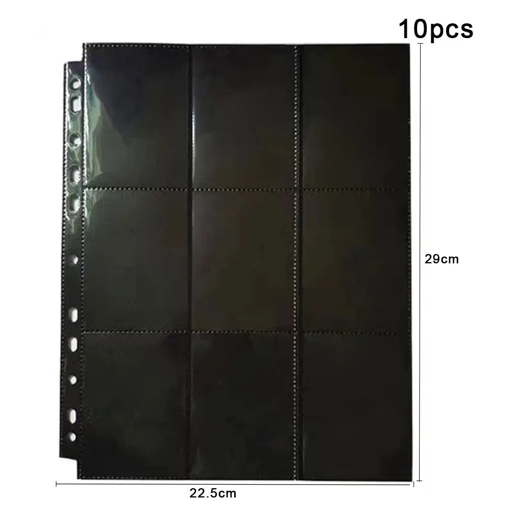 A4 Clear 10 Pcs Photo Album Refill Pages File Protector 4/11 Holes 6×4 8×10 4/11 Ring Binder Photocards Postcard Card Notebook