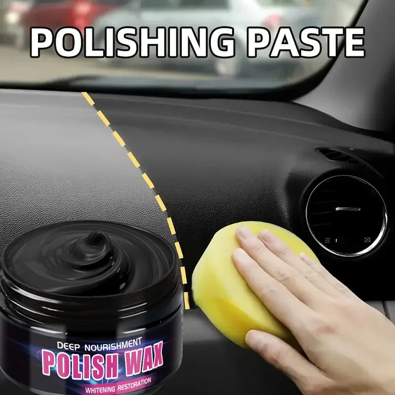 Universal Leather and Plastic Repair Polishing Wax - Automotive Interior Reconditioning Cream