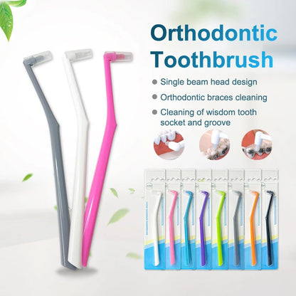 1/3/5 Pcs Interdental Brush Single-Beam Soft Teeth Cleaning Toothbrush Oral Care Tool Small Head Soft Hair Implant Adult
