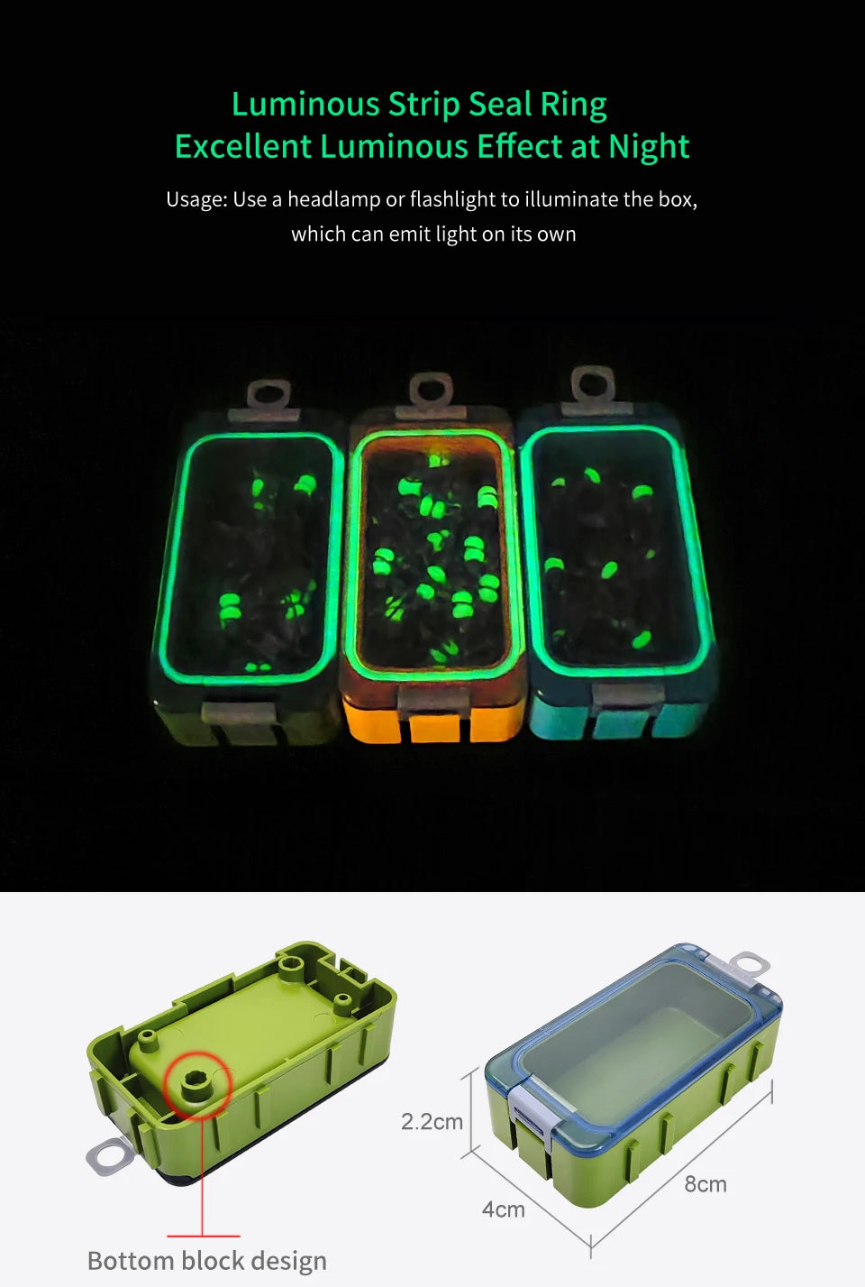 New Luminous Squid Jig Lure Swivels Fishing Bearing Rolling Swivel Solid Ring Fishing Connector With Interlock Snap Accessories