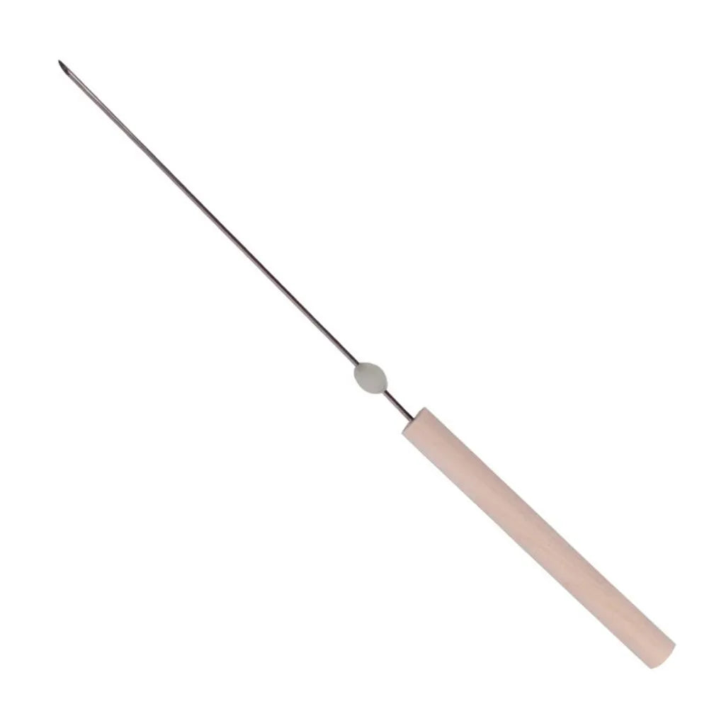 1pc 22.5cm Worm Baiting Needle Driller No-Escaping Hook Needle Quick Earthworm Hooking Needle Pins Hollow Gas Needle FishingTool