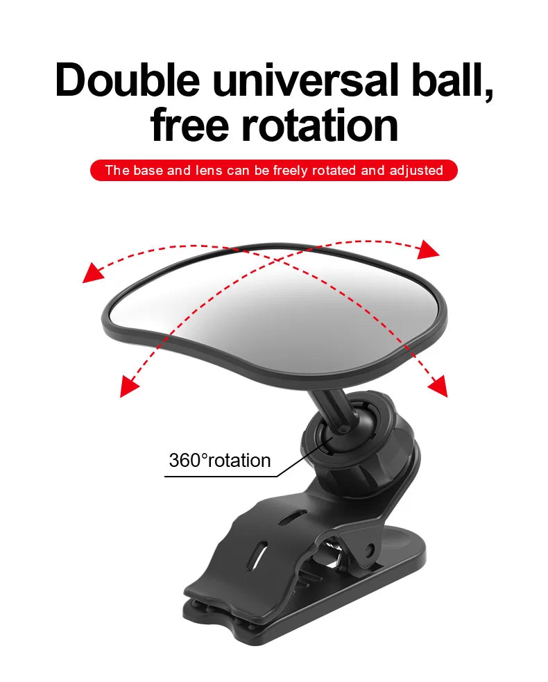 New Car Rearview Mirror Wide View Safety Mirror For Windshield Infant Car Seats Clear Reflection 360-Degree Rotatable Adjustable