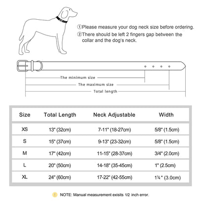 Personalized Leather Padded Dog Collar Customized ID Nameplate Pet Collars For Small Medium Dogs Durable Necklaces Accessories