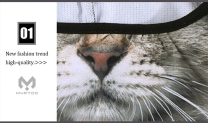 3D Animals Magic Scarf Bandana Breathable Neck Warmer Gaiter Hanging Ear Outdoor Sports Triangle Face Mask Neckerchief Summer