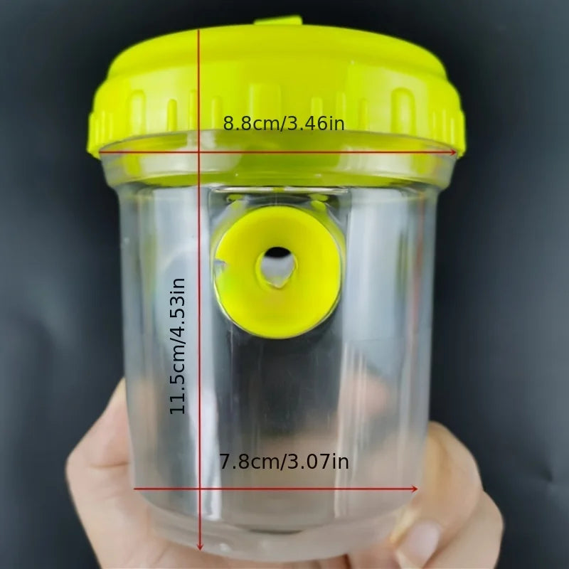 Clear Plastic Outdoor Insect Trap with Lid - Effective for Catching Fruit Flies, Wasps, Transparent Design for Easy Monitoring
