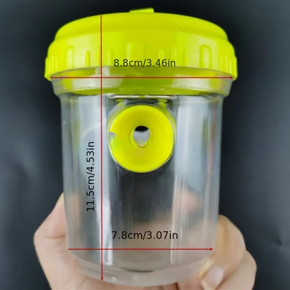 Clear Plastic Outdoor Insect Trap with Lid - Effective for Catching Fruit Flies, Wasps, Transparent Design for Easy Monitoring