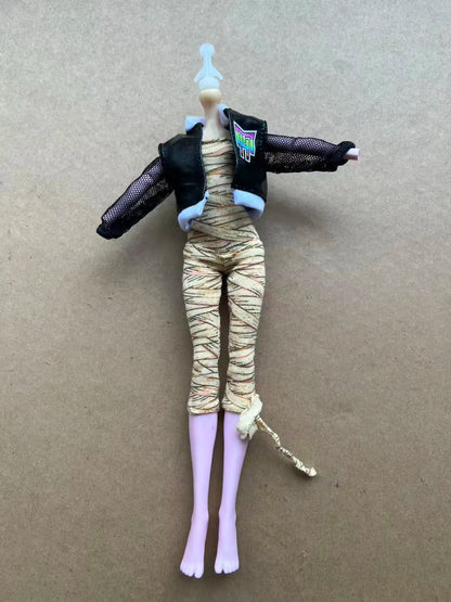 Colorful Dancing Doll Clothes Set Bratss Monster Doll Costume DIY Dressing Toy for Kids Includes Shirt Pants And Accessory