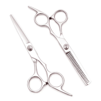 Hairdressing Scissors Japan Stainless Hair Scissors Purple Hair Cutting Scissors Barber Shop Thinning Shears Set Comb C1001