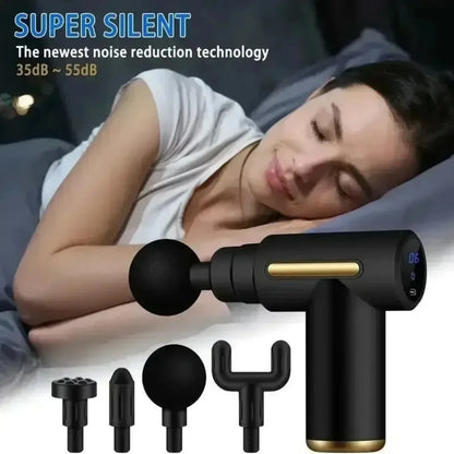 Mini USB Massage Gun – Portable Fascia Relaxer for Neck, Shoulders, and Back, Quiet Muscle Relief for Home and Travel