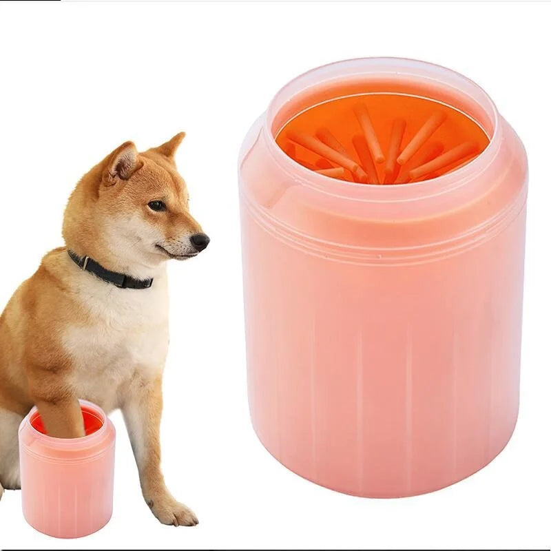 Pet Paw Cleaner Soft Silicone Foot Cleaning Brush Portable Pet Dogs Towel Foot Washer Cleaning Bucket Clean Brush Supplies