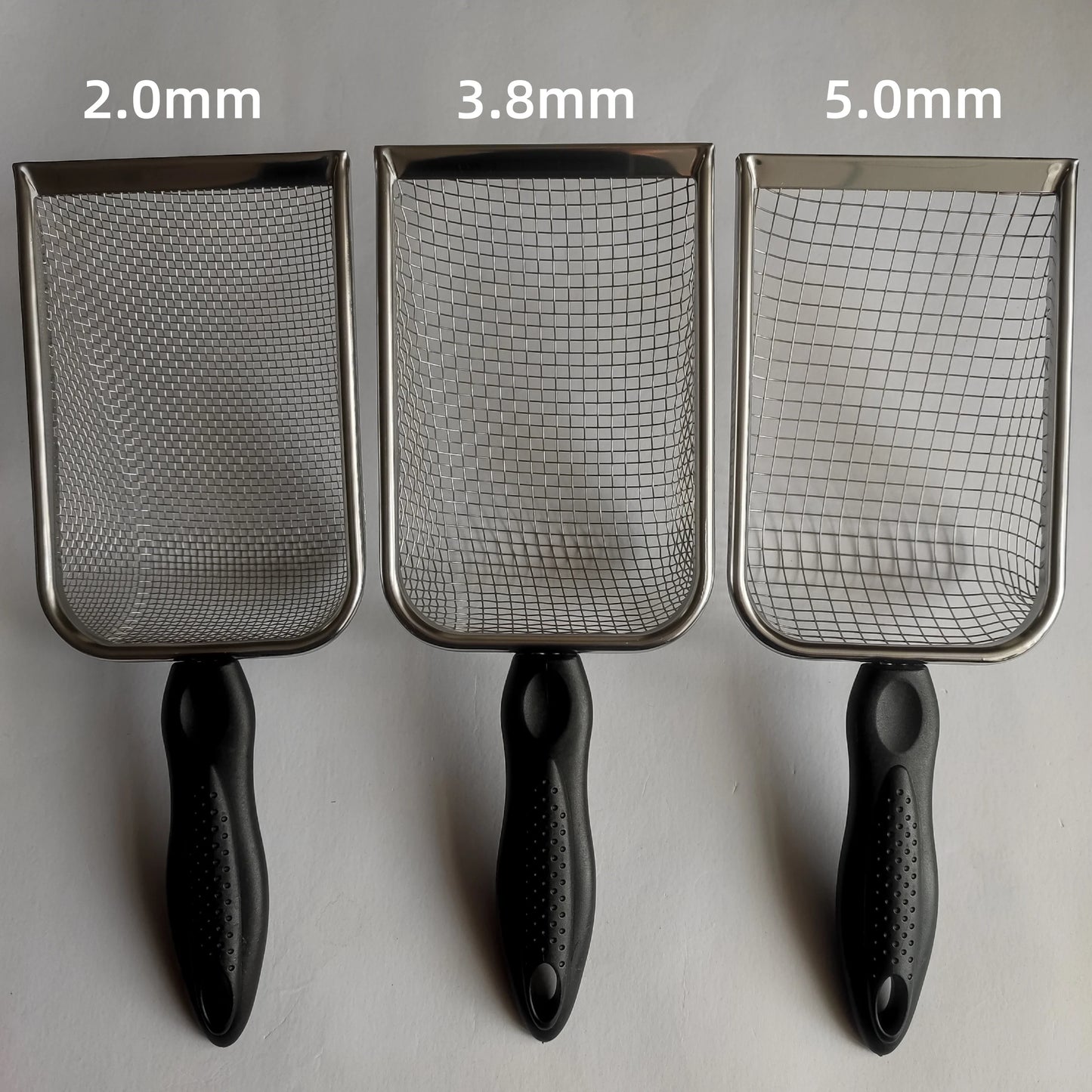 Cat Litter Shovel Stainless Steel Reptile Sand Substrate Shovel Clean Up Feces Fine Mesh Sifter For Bedding Cat Litter Scoop
