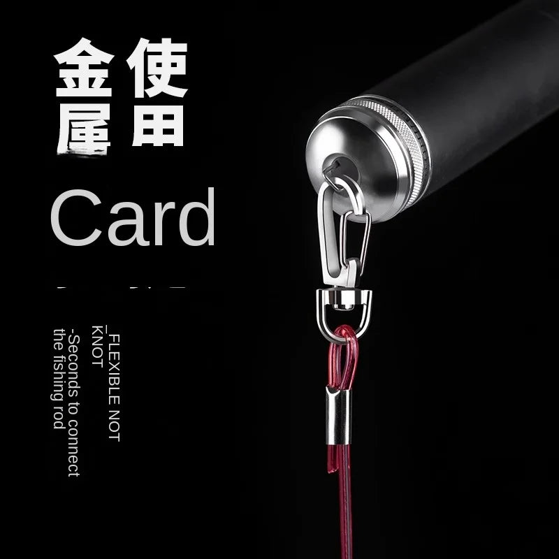 LINNHUE steel wire rope guard rod rope fishing rope big telescopic fishing fishing high elastic fishing rod automatic telescopic