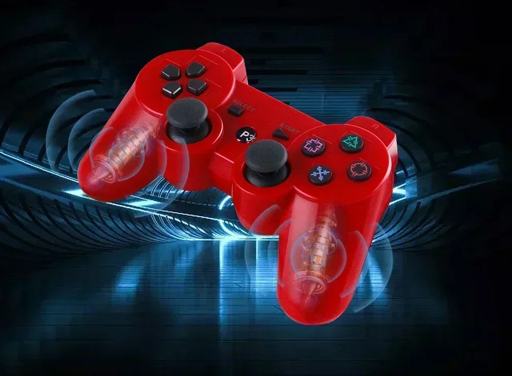 Bluetooth PS3 wireless gamepad gamepad vibration neutral wireless environmental protection ABS material snowflake button Perfect