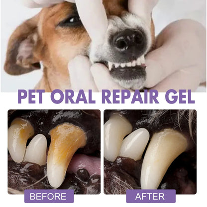 Pet Oral Care Gel for Dogs Cats Deep Cleaning Teeth Stain Remover Fresh Breath Dental Hygiene Plaque Control Water Additive