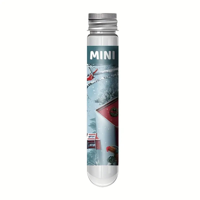 150pcs Test Tube Puzzle Strolling In The Rain Mini Travel Puzzle Gift Christmas House Paris Tower New Year