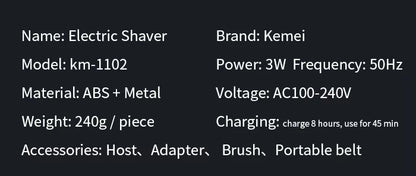 Kemei Professional Electric Hair Clippers USB Rechargeable Barber Trimmer Men's Electric Shaver Clippers KM-2299 KM-1102 Kit