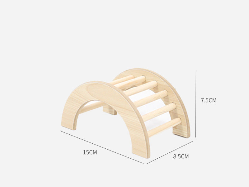 S/M/L Hamster Climbing Ladder Wooden Bridge for Guinea Pigs Rats Small Animals Toys Cage Decor Accessories Szczury Akcesoria