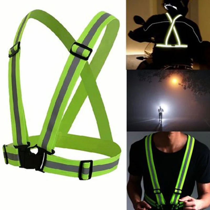 Reflective Safety Vest - High Visibility Vest Adjustable Straps for Outdoor Jogging, Cycling, Walking and Riding