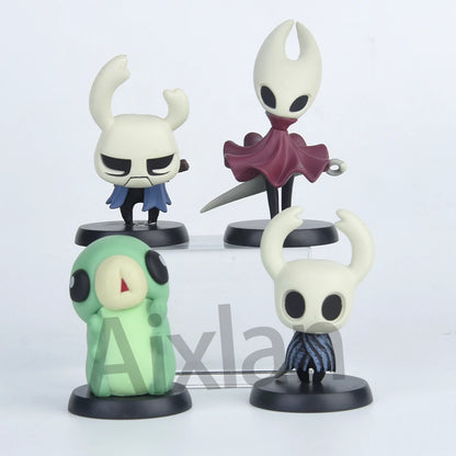 Aixlan 4PCS Set Hollow Knight Figure Hornet 6-9cm Cute Edition Hollow Knight PVC Action Figure Amine Collectible Figurine