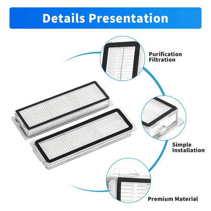 For Xiaomi M40S OV31CN M30 D102 X20 Pro D102GL X20 Max D109GL 5 PRO /5 C Vacuum Cleaner HEPA Filter Part