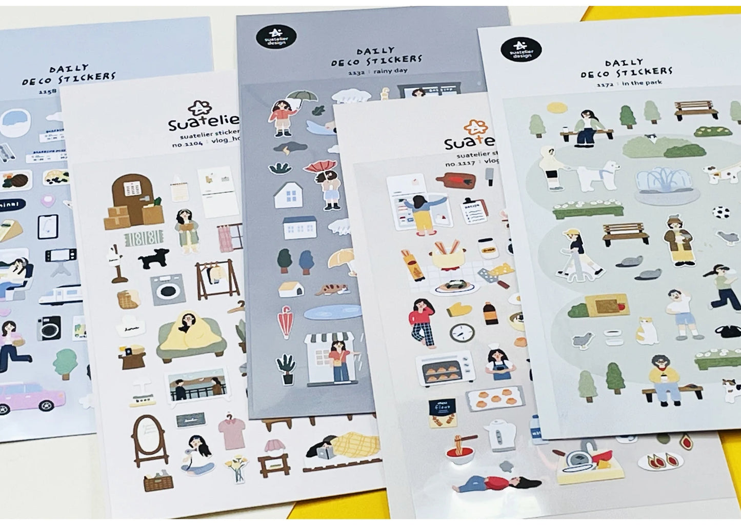 Korean Import Suatelier Travel Home Life Study Friend Stickers Scrapbooking Diy Journaling Diary Stationery Sticker School Gift