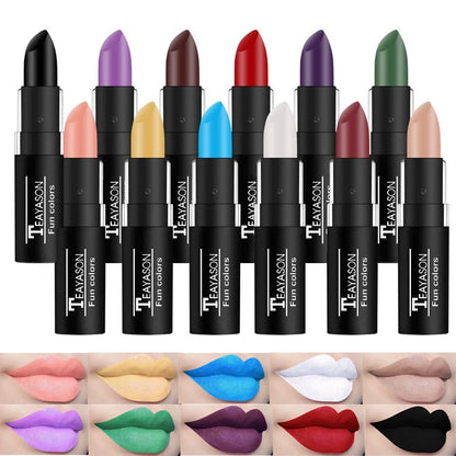 Clay Nude Lip Primer Concealer Cover Dark Lips Stick Long Lasting Gothic Matte Black Halloween White Cosplay Makeup Lip Base