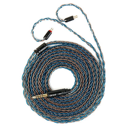 KBEAR ST12plus Earphone Cable 2m 8 Core 4N OFC Silver-plated Upgraded Cable 3.5/4.4mm MMCX/0.78mm 2Pin for CCZ KB03 KS1