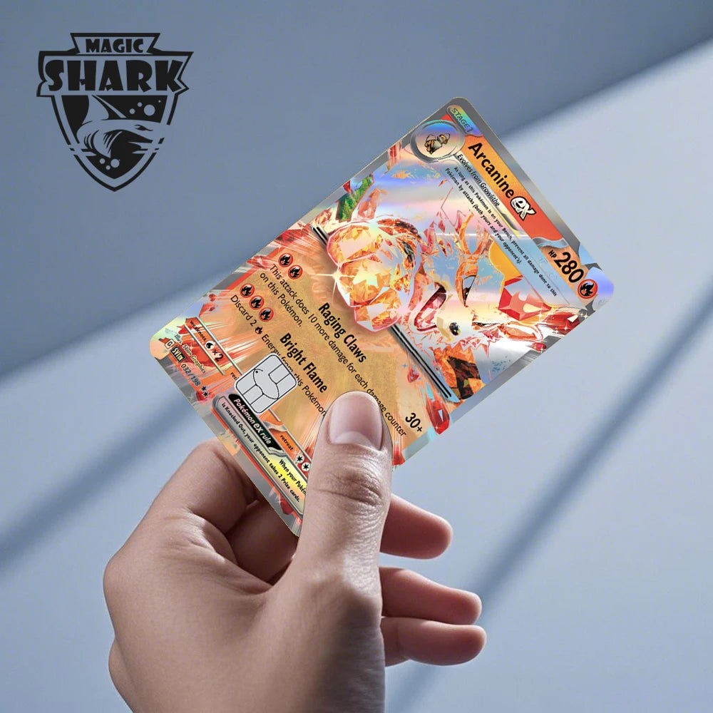 Charizard Gyarados Venusaur Blastoise Mewtwo Squirtle Snorlax Holographic Laser Credit Debit Card Film Skin Sticker