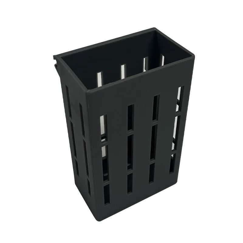 A black plant support with clips for holding aquatic plants in fish tanks