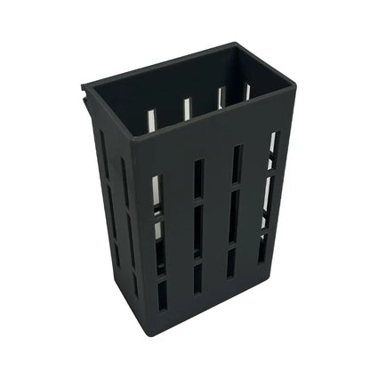 A black plant support with clips for holding aquatic plants in fish tanks