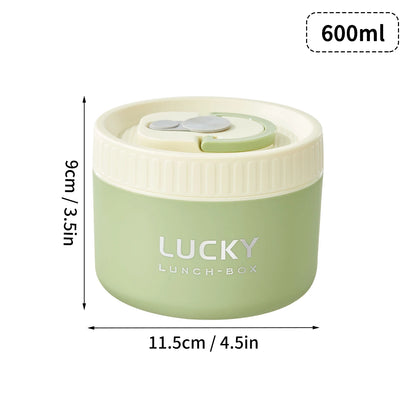 WORTHBUY Portable Sealed Thermal Lunch Box For Kids Stackable Microwave 304 Stainless Steel Bento Box Insulated Food Container