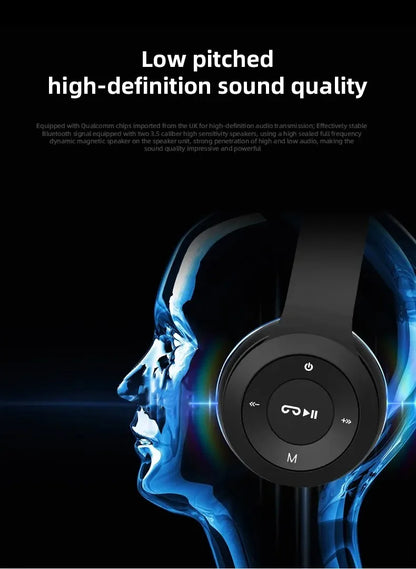 P47 Wireless bluetooth headphone With Mic Headsets Stereo Sound Earphones Sports Gaming Headphones Supports PC Smartphone