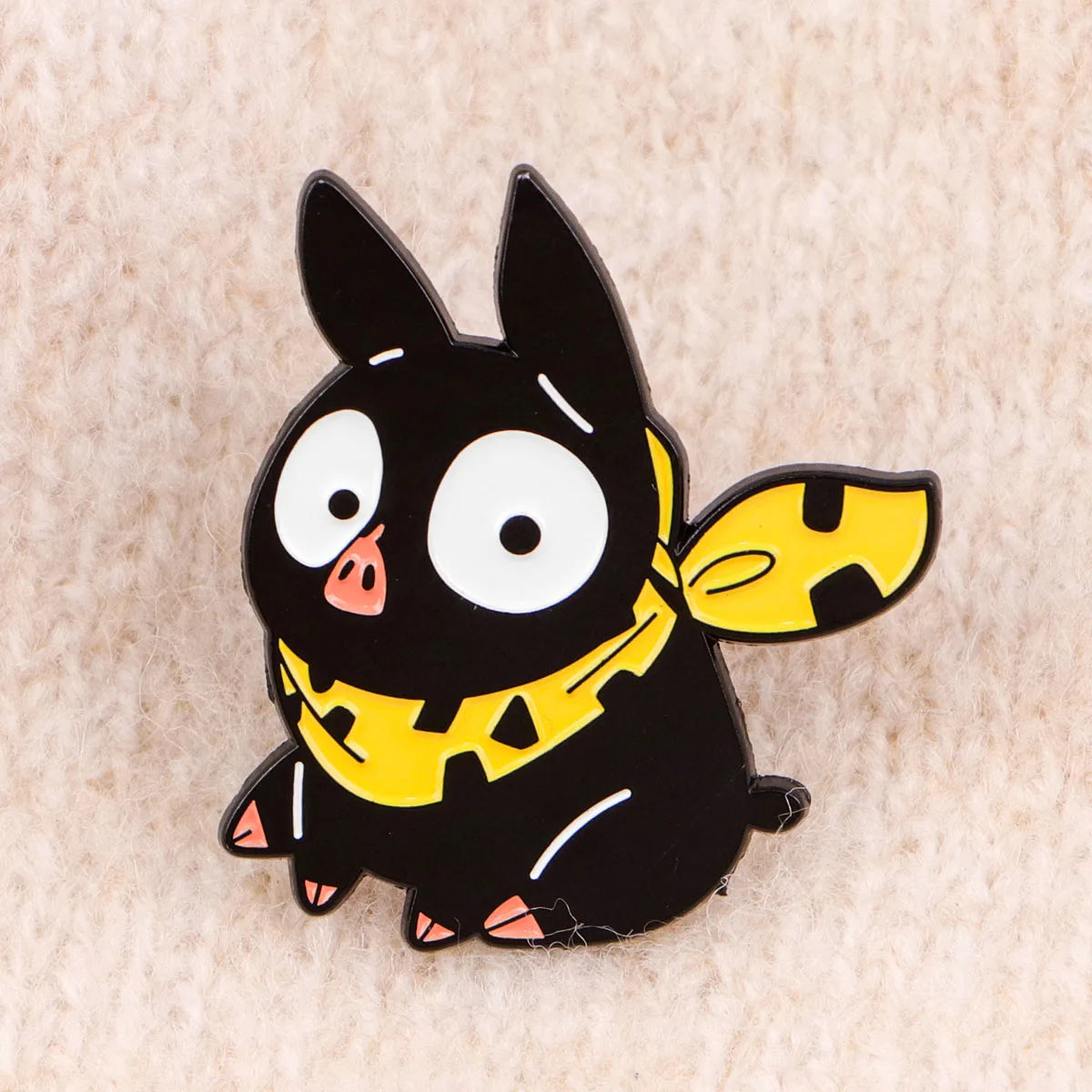 Anime Black Pig Enamel Pin Badges on Backpack Women's Brooches Collar Lapel Pins Manga Jewelry Cosplay Accessories Toys Gifts